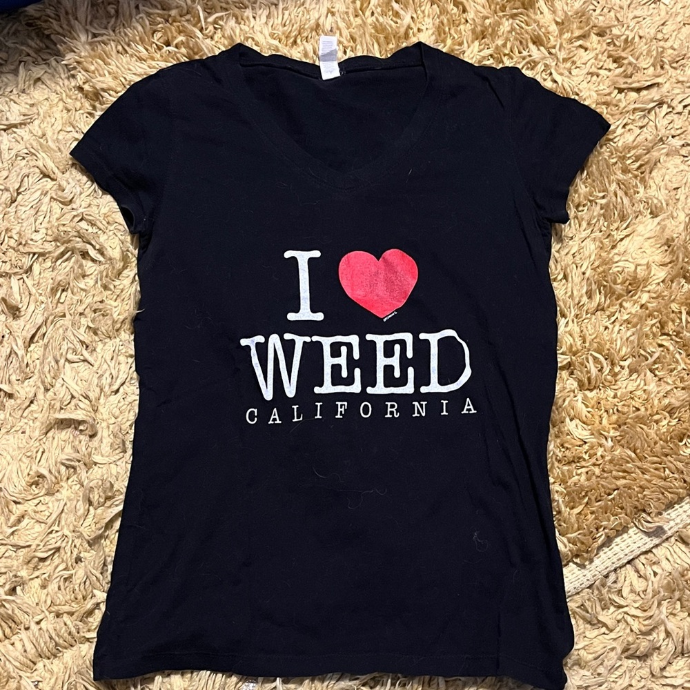 Black 'I Love Weed California' T-Shirt